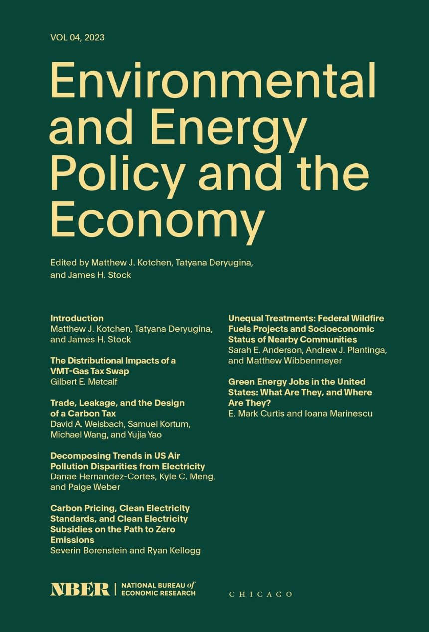 Environmental and Energy Policy and the Economy